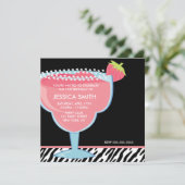 Invitation Margarita rose (Debout devant)