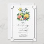 Invitation Margarita tropicale et Fête des mariées de mariage (Devant)
