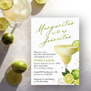 Invitation Margaritas Avec Mon Señoritas Bachelorette