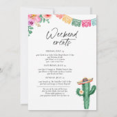 Invitation Margaritas Avec Mon Senoritas Bachelorette (Dos)