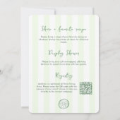 Invitation Margaritas Et Fête des mariées Matrimoniale Dessin (Dos)