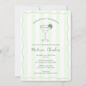 Invitation Margaritas Et Fête des mariées Matrimoniale Dessin (Devant)