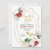 Invitation Margaritas et la fête de Noël de Mistletoe (Devant)