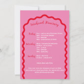Invitation Margaritas Et Mariage Bachelorette Week-End (Dos)
