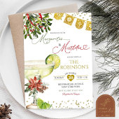 Invitation Margaritas et Mistletoe Fête mexicaine