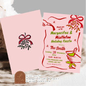 Invitation Margaritas et Mistletoe Fiesta de Noël