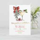 Invitation Margaritas et Mistletoe Friendsmas Party (Debout devant)