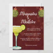 Invitation Margaritas et Mistletoe Noël Cocktails (Devant)