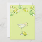 Invitation Margaritas & Mariage Fête des mariées Super verte (Dos)