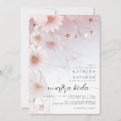 Invitation Margaritas rosas acuarelas de ensueño (Devant)