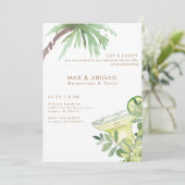 Invitation Margaritas & Tacos Tropical Après La Fête (Debout devant)