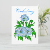 Invitation Margeriten Blume - Einladung (Debout devant)