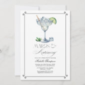 Invitation Marges Classy & Mariage Margarita Fête des mariées (Devant)