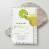 Invitation Marges élégantes modernes et Fête des mariées de m