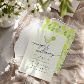 Invitation Marges et Fête des mariées de citron vert de maria
