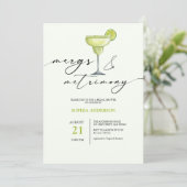 Invitation Marges et Fête des mariées de citron vert de maria (Debout devant)