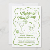Invitation Marges et Fête des mariées de mariage (Devant)