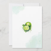 Invitation Marges et mariage Margarita Fête des mariées (Dos)