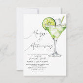 Invitation Marges Et Mariage Margarita Fête des mariées (Devant)
