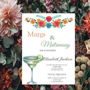 Invitation Marges et mariage Margarita Fête des mariées
