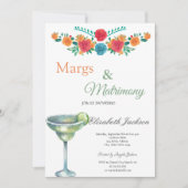 Invitation Marges et mariage Margarita Fête des mariées (Devant)