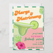 Invitation Marges & Mariage Bachelorette Week-end Itinéraire (Devant)