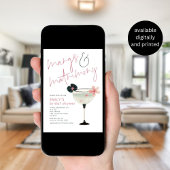 Invitation Marges Mariage rose Sage Margarita Fête des mariée