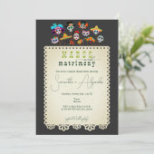 Invitation Marges & Mariage Wedding shower mexicain Fiesta (Debout devant)