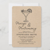 Invitation Marges modernes et Fête des mariées de mariage (Devant)