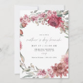Invitation MARGOT Romantique Dusty Rose Blush fête des mères (Devant)