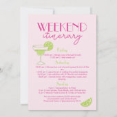 Invitation Margs et Cocktail de Mariage Week-end d'Enterremen (Dos)