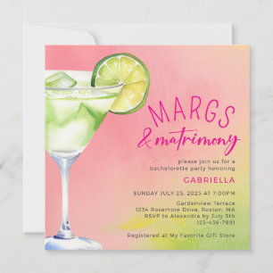 Invitation Margs et Mariage Enterrement de Vie de Jeune Fille