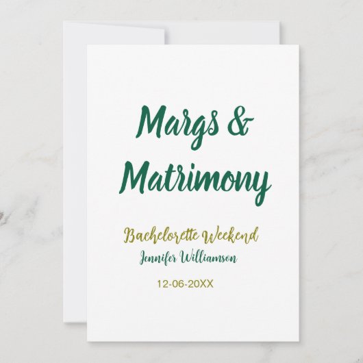 Invitation Margs et matrimone ajouter nom date enterrement de (Devant)