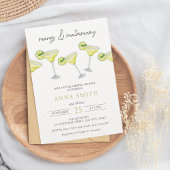 Invitation Margs & Mariage Cocktail Fête des mariées moderne