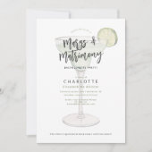 Invitation Margs & matrimoniale bachelorette douche (Devant)