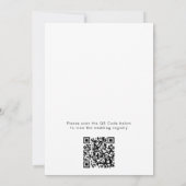 Invitation Margs & Matrimony Code QR Réception de Mariage de (Dos)