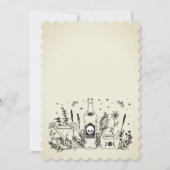 Invitation Margs Matrimony Crâne Mexicaine Fiesta Couple Douc (Dos)