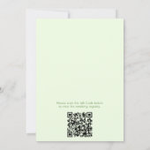Invitation Margs & Matrimony Stripes Code QR Enterrement de v (Dos)