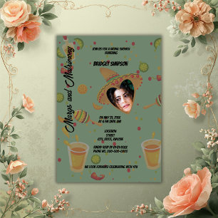 Invitation margs mexicains et douche matrimoniale
