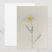 Invitation marguerie (Devant / Derrière)