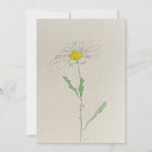 Invitation marguerie