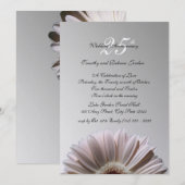 Invitation Marguerite Anniversaire d'Argent (Devant / Derrière)