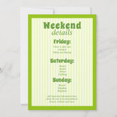 Invitation Marguerite & Mariage fin de semaine bachelorette v (Dos)