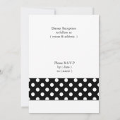 Invitation marguerite pois (Dos)