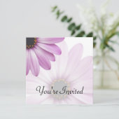 Invitation Marguerite pourpre (Debout devant)