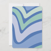 Invitation Marguerites à vague rétro Super 40e anniversaire b (Dos)