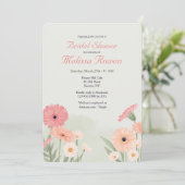 Invitation Marguerites de Gerbera (Debout devant)