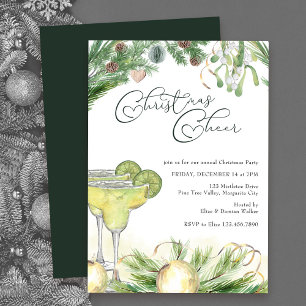 Invitation Marguerites de Joie de Noël et Fête sous le Gui