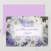 Invitation marguerites d'été (Devant / Derrière)