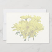 Invitation Marguerites jaunes (Dos)